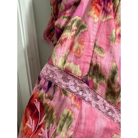 loveshackfancy Mariata Floral Lace Trim Maxi Dress Size 6 - Picture 8 of 13
